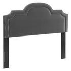 Modway Belinda Performance Velvet King/California King Headboard - Charcoal-King/California King Headboard