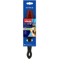 Vileda Pet Pro Hair Remover Brush - Red-Electrostatic microfibre technology attracts and lifts pet hair from textiles without the need for adhesives or rollers