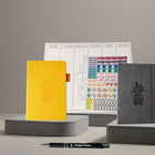 Wamaco Pineapple Passionate Planner Collection - Yellow Planner, Grey Journal, Stickers, Notepad, Weekly Deskpad, Pen-Professional – The beautiful and fun look of this complete planning collection allows it to brighten any area, while showing professional organization.