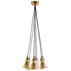 Modway - Peak Cône en laiton et globe en verre Lustre pendentif en grappe-Lustre pendentif en grappe