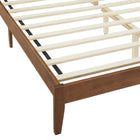 Modway Sirocco Rattan and Wood King Platform Bed - Walnut-9
