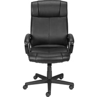 Staples Turcotte Luxura High-Back Executive Chair - Black-Plush padding on the seat, back and armrests for superior comfort