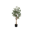 Monarch Specialties - Plante Artificielle - 46 po H - Arbre D'Eucalyptus - Mis En Pot - Feuilles Vertes - Pot Noir-Ajoutez de la nature à n'importe quel étage de votre domicile ou de votre bureau avec cet arbre artificiel intérieur d'eucalyptus de 46 po de haut dans un pot noir de 5 po