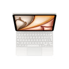 Apple Magic Keyboard for iPad Air 11" (M4/M3/M2)/ iPad Air 10.9" 4th & 5th Gen - French - White-Large glass trackpad for a responsive and intuitive experience.