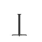 Flash Furniture – Pied de table de restaurant en fonte d’acier 22 x 22 po, base en X, colonne hauteur table 3 po de diam., noir-Plaque supérieure soudée au pied central