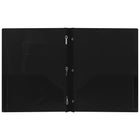 Staples Poly Report Cover - Black-Three tangs
