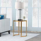 Hudson&Canal Mitera 20"W Round Side Table - Brass-Clean with a soft, dry cloth and no harsh chemicals or abrasive cleaning materials