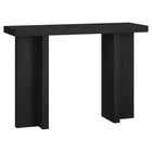 Hudson&Canal Dimitra 42"W Console Table - Black Grain-A modern transitional design for your entryway, living room, den, and more