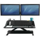 Fellowes - Poste de travail assis-debout Lotus DX - Noir-Polyvalence : Ses 22 réglages en hauteur différents vous permettent de travailler dans la position qui vous convient le mieux