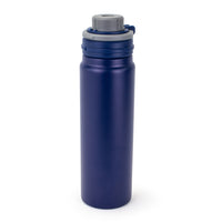 General Supply Goods + Co Stainless Steel Water Bottle with Dual lids - 730 ml - Navy-Double Wall Stainless Steel 