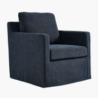 Modway - Serene Revêtement en tissu Fauteuil pivotant - Bleu ardoise-Fauteuil pivotant moderne