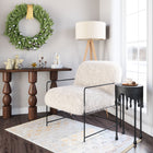 Zuo Pelut Accent Chair - White-Chair Weight Capacity: Supports up to 285 lb