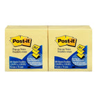 Post-it® - Feuillets en éventail jaune canari, 3 x 3 po, paq./6 blocs-Parfaits pour écrire de courts messages; 3 po x 3 po