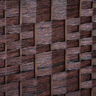 HOMCOM 3 Panels Hand-Woven Freestanding Room Divider for Home Office - Brown-Overall Dimension: 53.1"W x 0.8"D x 70.9"H (135 x 2 x 180cm)

