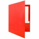 JAM Paper Glossy 2-Pocket Portfolio Folder - Red - 6 Pack-Size: 9.5 x 11.5 inches