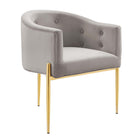 Modway Savour Tufted Performance Velvet Accent Chair - Light Grey-Tufted Accent Chair