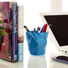 Modway Lava Pencil Holder - Blue-"Crumpled paper" design