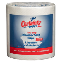 Certainty Plus Disinfectant Wipes - Unscented - 8" x 6" - 1200 Wipes Per Roll - 2 Pack-Disinfectant wipe