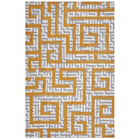 Modway - Nahia Labyrinthe géométrique Tapis de 5 pi l x 8 pi L - Ivoire gris clair et jaune banane-Tapis de labyrinthe géométrique
