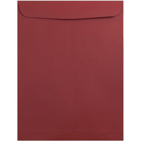 JAM Paper 10 x 13 Open End Catalog Envelopes with Gum Closure - Dark Red - 50 Pack (31287541I)-Dark Red Open End Catalog Envelopes