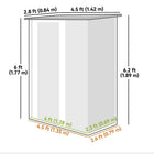 Outsunny - Abri de jardin, abri à outils en métal avec toit incliné, vert-Espace de rangement intérieur spacieux et ouvert 