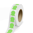 JAM Paper - Rouleaux d'étiquettes standard - en forme de ruban - 1 5/8 x 2 - vert fluo - 125 étiquettes/rouleau-Couleur : Vert fluo | Faites ressortir votre courrier avec des étiquettes d'adresse d'expédition colourées.