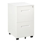 Vinsetto Adjustable Partition Filing Cabinet - White-Ideal storage to make your office, study, or bedroom tidy
