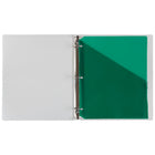 JAM Paper Plastic Binder Pockets - 11 3/16 x 9 1/4 - Green - 6 Pack-Quantity: 6 per Pack