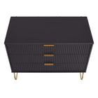 Manhattan Comfort DUMBO 35.19" Modern Dresser - Black-30 Day Limited Manufacturer's Warranty