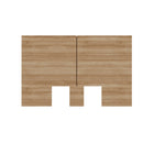 Nexera - Tête de Lit double James EN Chêne Brun-Esthétique moderne : rehaussez le décor de votre chambre avec une tête de lit moderne aux lignes épurées et au design minimaliste