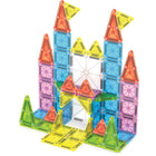 Magna-Tiles Travel Set Deluxe 55-Piece Magnetic Construction Set-Great for Gifting: Makes a great gift for kids ages 3+ who want to build anywhere and everywhere