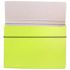 JAM Paper Thin Portfolio File Carrying Case with Elastic Band - 9 1/4 x 1/2 x 12 1/2 - Lime Green-Quantity: Sold Individually