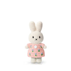Just Dutch Miffy - Jouet en peluche de lapin fait à la main - Robe rose tulipe-Peluche Miffy faite à la main au crochet avec une charmante robe rose à motif de tulipe