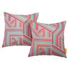 Modway Outdoor Patio Pillow Set - Tapestry - Set of 2-Indoor/Outdoor Throw Pillow