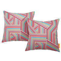 Modway Outdoor Patio Pillow Set - Tapestry - Set of 2-Indoor/Outdoor Throw Pillow
