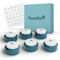 FluentPet Speak Up Button for Dogs & Cats - 6 Pack-Designed for Superior Sound: FluentPet talking buttons for dogs and cats have been redesigned for clearer communication