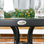 Outsunny 3-Pieces Wicker Patio Furniture Set - Black-Adjustable foot pads keep this set stable on uneven floor 
