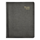 Brownline 2026 Essential 14-Month Monthly Planner - 11" x 8-1/2" - Black - English-One month per spread, one block per day