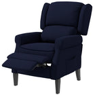 HOMCOM Massage Recliner with Footrest - Blue-Two intensities, eight modes, and two massage times of 15/30 min