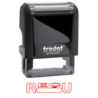 Trodat Printy 4911 Climate Neutral Self-Inking Stamp with Window - "RECU"-High-quality stamp with nontoxic, water-based ink