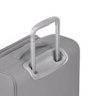 Bugatti Amsterdam 2-Piece Softside Luggage Set - Grey-Double 360° colored spinner wheels for precise control and smooth, quiet rolling (8 wheels)
