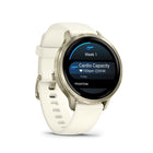 Garmin - Venu 4 – 41 mm, Or Lunaire avec bande en silicone osseux-Suivi du mode de vie (nouveau): Enregistrez des comportements personnalisés ou prédéfinis — comme la consommation de caféine et d'alcool — et consultez des rapports sur la façon dont ces choix de mode de vie affectent votre sommeil, votre stress et votre HRV dans l'application Garmin Connect. Ainsi, vous pouvez prendre des décisions plus conscientes pour votre santé