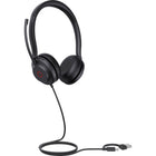 Yealink UH35 Dual UC USB-C/USB-A Wired Headset - UC-The headset’s design, featuring new ear cushions and memory foam, helps to reduce background noise, offering a satisfactory listening environment.