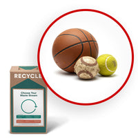 TerraCycle Athletic Balls - Zero Waste Box - Small-Recycle any brand and size of sports ball. This includes tennis balls, baseballs, softballs, wiffle balls, basketballs, golf balls, dodge balls, racquetballs, soccer balls, footballs, bowling balls, ping-pong balls, and foam balls.