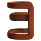 Modway - Winslow Performance Velvet Chaise d’accent en tonneau - Rouille-Rembourrage en mousse dense