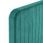 Modway Celine Channel Tufted Performance Velvet King Platform Bed - Teal-Wood Slat Support System