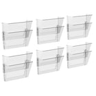 Storex Standard Wall Files Letter - Clear - 2 Pack-Letter Size