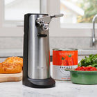 Kenmore - Ouvre-boîte électrique 3 en 1, aiguiseur de couteaux et ouvre-bouteille - Acier inoxydable-Ouvre-boîte électrique à mains libres 