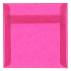JAM Paper - Enveloppes d'invitation carrées en vélin translucide - 8,5 po x 8,5 po - Rose magenta - 25/paquet (1592151)-Couleur : rose magenta.