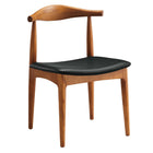 Modway Tracy Wood Dining Chairs - Black - 4 Pack-6